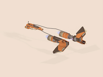 Sebulba's Pod (WIP) 3d c4d cinema 4d design isometric isometric art low poly lowpoly lowpolyart star wars star wars day