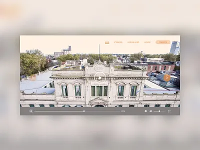 Radio Hero hero design ui design ui web design ux design web design