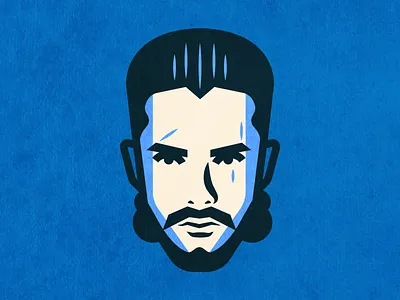 Jon Snow character face game of thrones got illustration illustrator jon snow people portait stark vector wolf