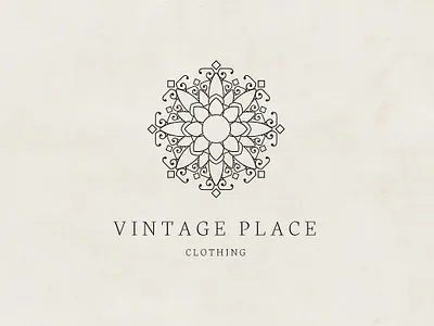 Vintage Logo / Retro Badge badge brand design feminine label logo logos mandala