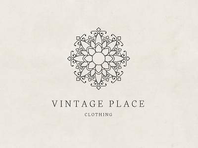 Vintage Logo / Retro Badge badge brand design feminine label logo logos mandala