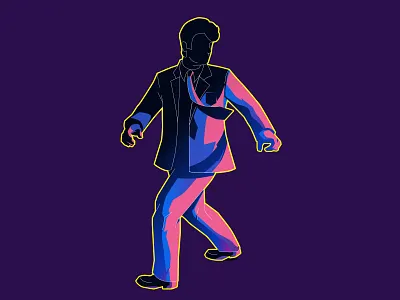Secret Agent Man illustration illustrator secret agent shadows