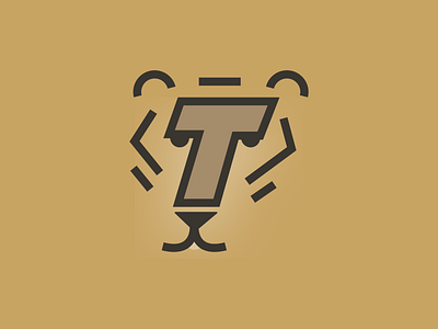 ‘T’ | 36 Days of Typography 36daysoftype design flat illustration t tiger typography vector