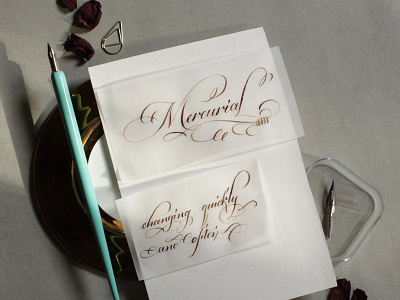 Mercurial calligraphy calligraphywithflourishing pointedpencalligraphy priyankacallidesigns