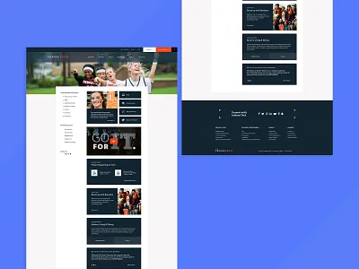 Trad Admissions design design system higher education typography ui web design website website design wordpress