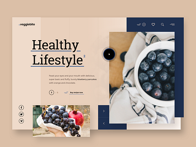 Veggie Bite in Inverse Colors blueberry pastel pastel colors sketchapp vegan veggie