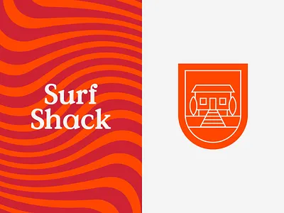 Surf Shack Branding branding clean illustration logo minimal munich sea surf shack type typography