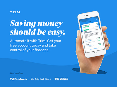 AskTrim Brand Poster app branding design fin tech finance logo poster product product branding