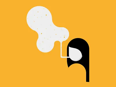 Breathe adobe air design girl illustration illustration art illustrator vector yellow