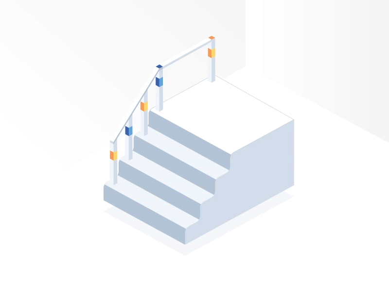 Steps 2d after effect animation daily inspiration flat illustratioin inspiration isometric vector