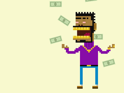 ENDS black color money pixel