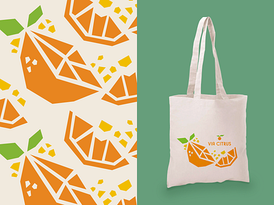 Totes Magotes citrus fresh illustration orange paper cut tote totebag via citrus zest