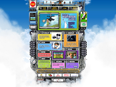 Fighting with PS for lovely Kids concepting creative tv station digital drawing html idea illustration in 2006 kids photoshop tv channel