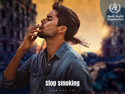 WHO unofficial social media campaign 2019 behance health kill no smoking smoke smoking who world health organization worlld