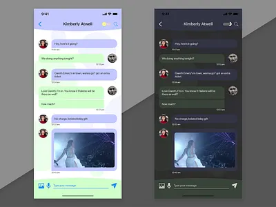 DailyUI day 15 Challenge - Switch 015 adobe xd dailyui dark mode iphone x mobile mobile app design switch ui design