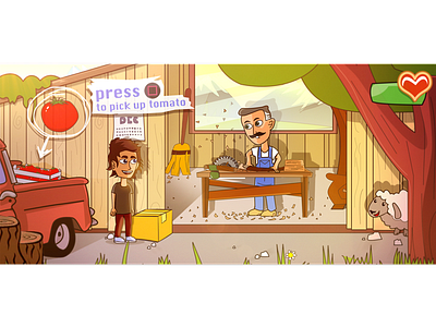 mr. Carpenter character digital drawing game game design illustration light location modern