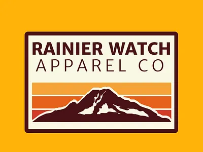 Rainier Watch Apparel Co Badge apparel badge badge design design merriweather sans mount rainier mountain mountains mtrainier pacific northwest pnw rainier rainier watch washington washington state