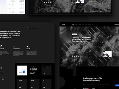 Blockchain Website Concept pt 2 app banking blockchain clean crypto crypto currency dark dark app design finance fintech interface landing minimal page ui ux web web page design website