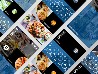 Union Seafood Branding branding calgary design illustration logo menu design minimal package package design restaurant branding restaurant design seafood typography westcoast