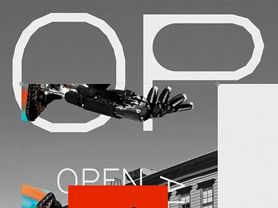 FPT abstract ai collage grilli type grilling print type typography