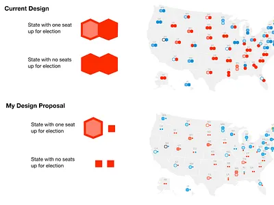 Redesign of FiveThirtyEight's 2018 Election Forecast - Part 1 data vis data visualization data viz elections fivethirtyeight maps politics