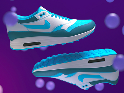 Nike AirMax render test cinema4d cycles4d dailyrender mograph render
