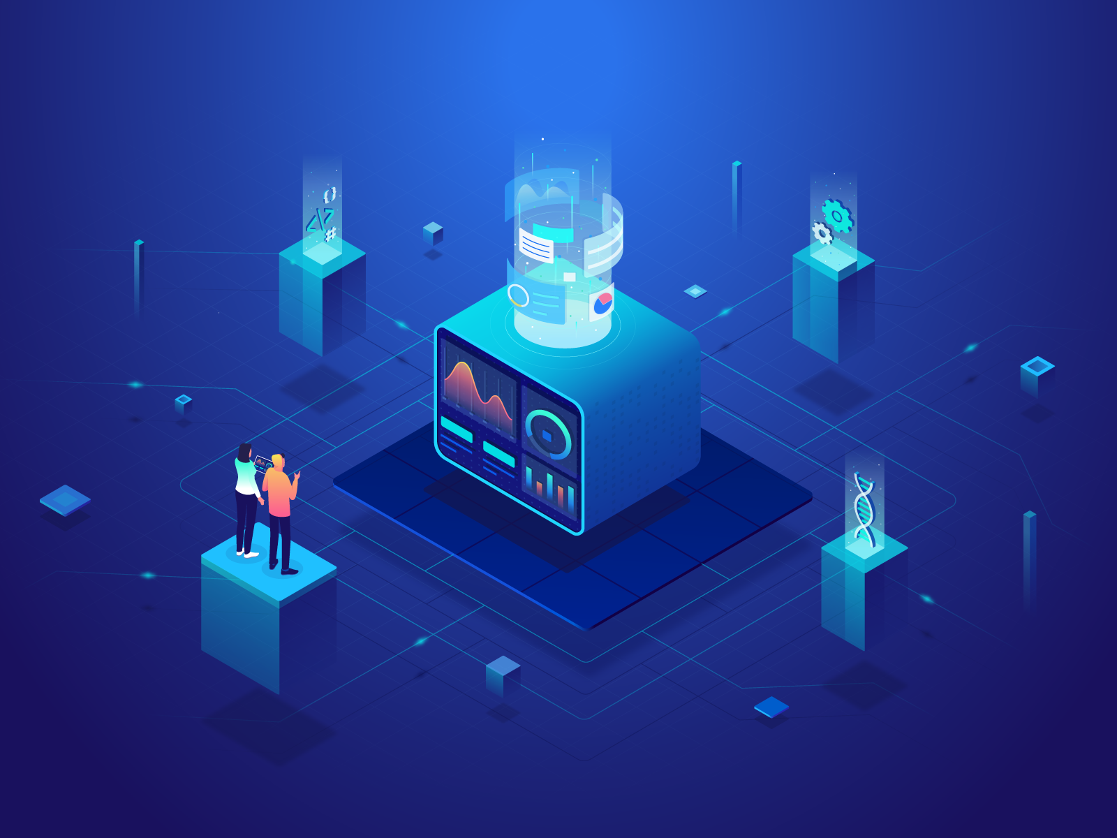 Example of Anarock Website Illustration