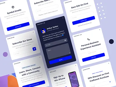 Symbol Design System 2 access adaptive blocks components craftwork design design system image interface light minimal modern sketch symbol ui ux web