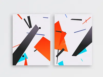 Poster Shapes art illustration poster poster art sketch suprematism