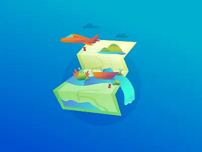 Destination illustration plane travel traveller travelling vacation vector