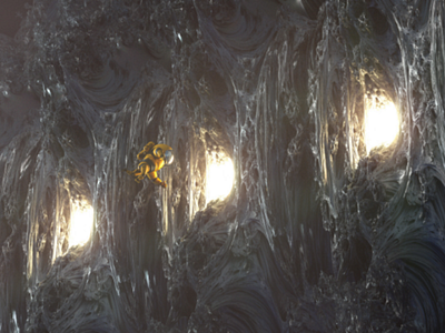 Vectron spaceman 3d c4d fractals modeling octane rendering space vectron