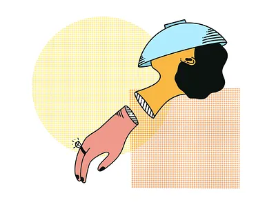 No name doodle doodles drawing hand head illustration ipad procreate procreateapp soup texture