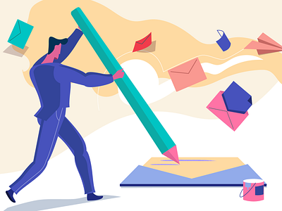 Write Great Emails blog customer design email freshdesk freshworks helpdesk illustration