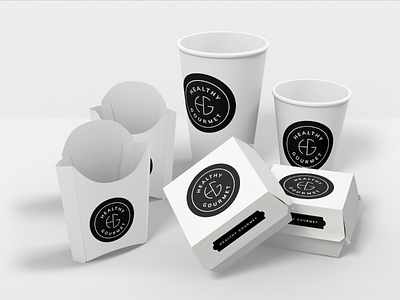 Healthy Gourmet Logo Mockup adobe xd animation sign in branding design flat design icon illustration ios app design login logo mobile ui design online food photoshop sign in ui ui design ux vector web xd