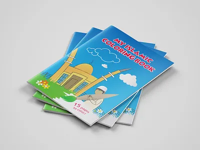 MY ISLAMIC COLORING BOOK book bookart children childrenbook coloring coloring book coloring page colors education islam islamic kid kid art learn meka mosque muslim muslims paint play