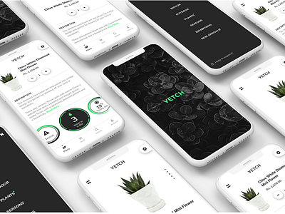 Vetch - Online Plant Selling App UI design adobe adobe xd adobexd animation sign in app branding design flat design icon illustration ios app design logo online food sign in top 5 ui design typography ui ui design ux xd