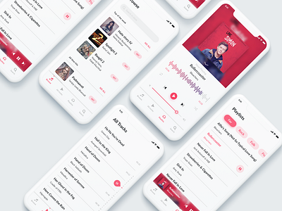 Music App - UI kit design adobe xd adobexd adobexdautoanimate animation sign in design flat design icon illustration ios app design logo mobile ui design online food photoshop top 5 ui design ui ui design ux vector web xd