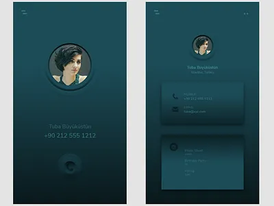 Contacts Interface UI Concept app design illustration ui