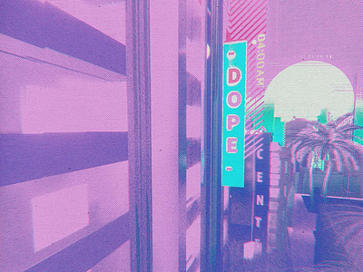 Dope wave c4d daily design glitch graphics illustration octane render retrowave shots vaporwave