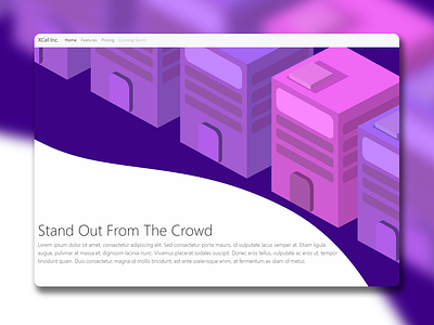 Vector Home Page Concept animation bootstrap branding css design flat html 5 illustration javascript minimal responsive scss ui ux vector web website