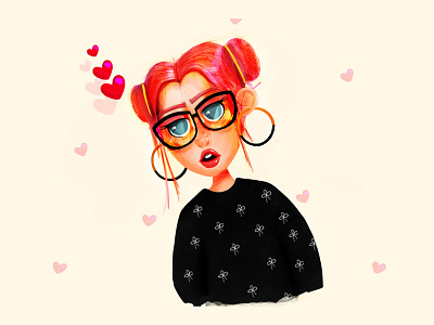 Girl 2 -- Digital painting