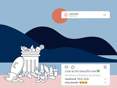 Like, Share, Donโt Care #2 design eco ecology illustration likesharedontcare socialproject today vector vectorart zero waste