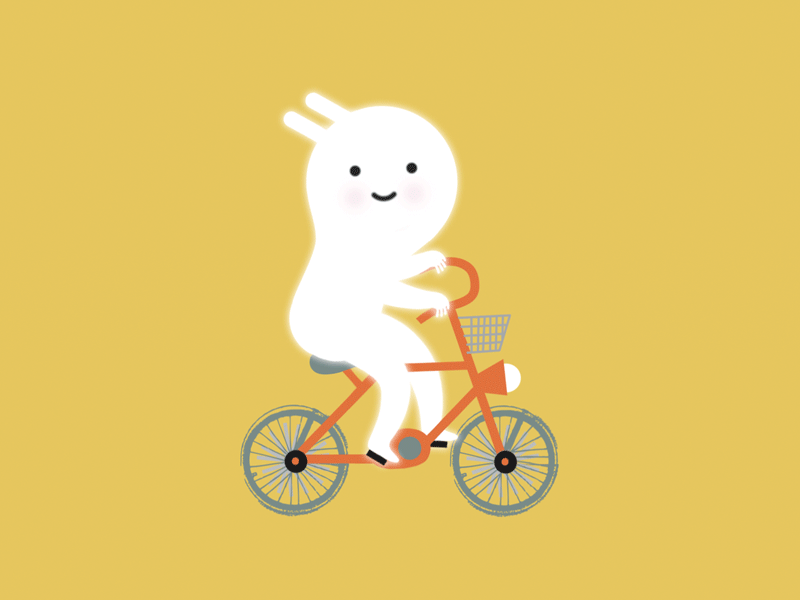 Bicycle ride 2d animation after affects animation bycicle rubberhose2