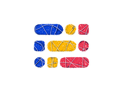Primary Pattern blue brooklyn nyc brush circle experiment gritty new york city pattern pill play primary primary colors red rounded corners shapes sketch book square texture white yellow