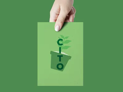 Solida's services - CITO gardening graphics green illustration leaf leaves plant services vector