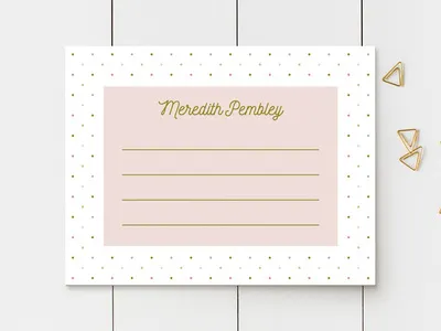 Polka for Minted custom stationery minted note personal stationery personalized stationery polka dots stationery