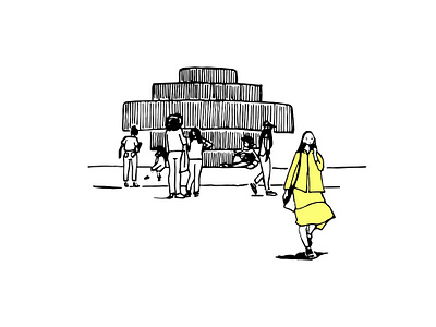 TLV CORNERS. City Life. Dizengoff square art art book black white city life dizengoff draw faber castell graphic art graphic artist graphic design graphic studio illustration line art sketch square street street art tel aviv telaviv urban art