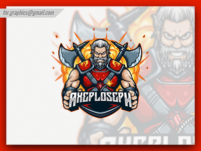 Axeploseph Esport Logo aggressive logo branding character design esport esports esports logo esports mascot esportslogo head mascot illustration illustrations logo mascot mascot logo portraits re design red ui vector
