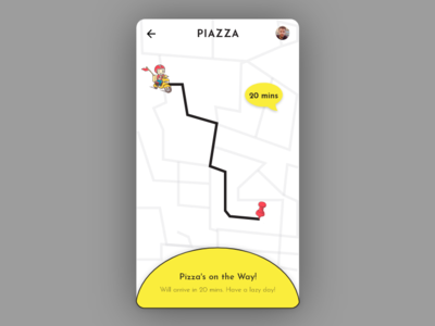 Daily UI 020: Location tracker adobe xd dailyui ui yellowfever