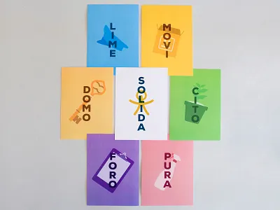 Solida's services a5 colorful corporate identity graphics graphics design illustration illustrator paper services vector